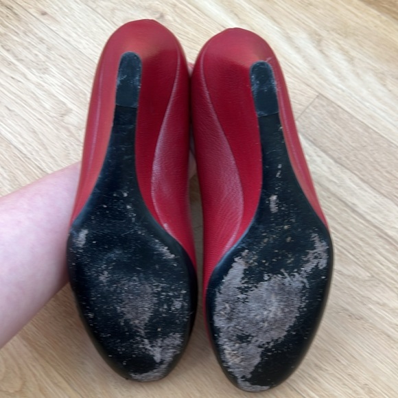 GG - Authentic Gucci Italian wedge high heels. Red 38 1/2. Excellent condition! - Picture 6 of 11